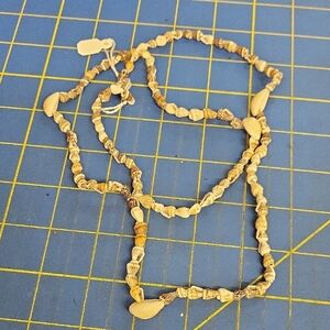 Shell Beaded Cream 36" Necklace